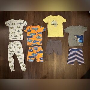 Set of 4 Toddler Summer Pajamas - Size 2T